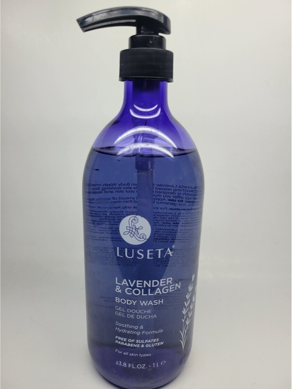Luseta Lavender & Collagen Lightly Scented Body Wash Daily Moisturizing 33.8oz